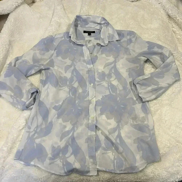 Banana Republic‎ Women’s Blue Casual Office Blouse Bundle of 2 Size Small - Picture 3 of 9